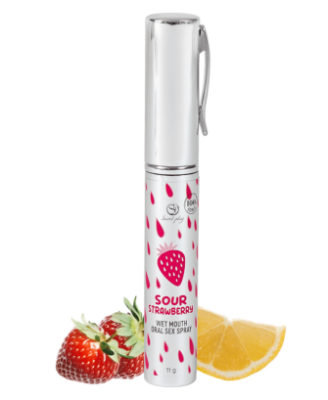 Spray Sexe Oral Fraise Acidulée Bouche Humide 11gr Secret Play